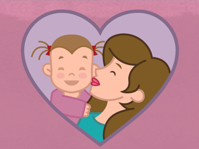 Mother's Day Quick Graphic baby feminine girl love maternity mom mother mothers day pink purple women
