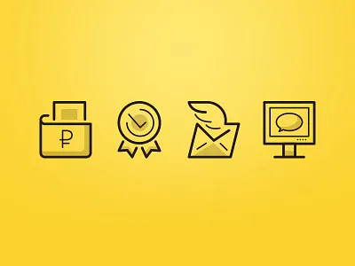 Simple icons ecomerce icon illustrator vector