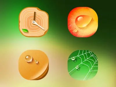 Drop2 autumn drop green spring water