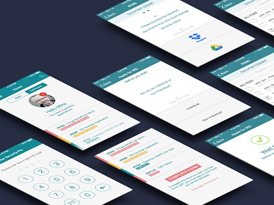 Perspective Screenshots of EasyIR app challenge dashboard interface ios ird mock up perspective screenshot tax ui