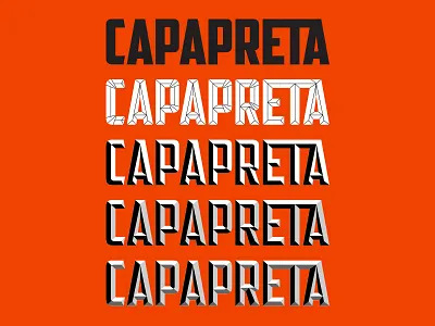 Capapreta american captain font layer layered lettering type typography