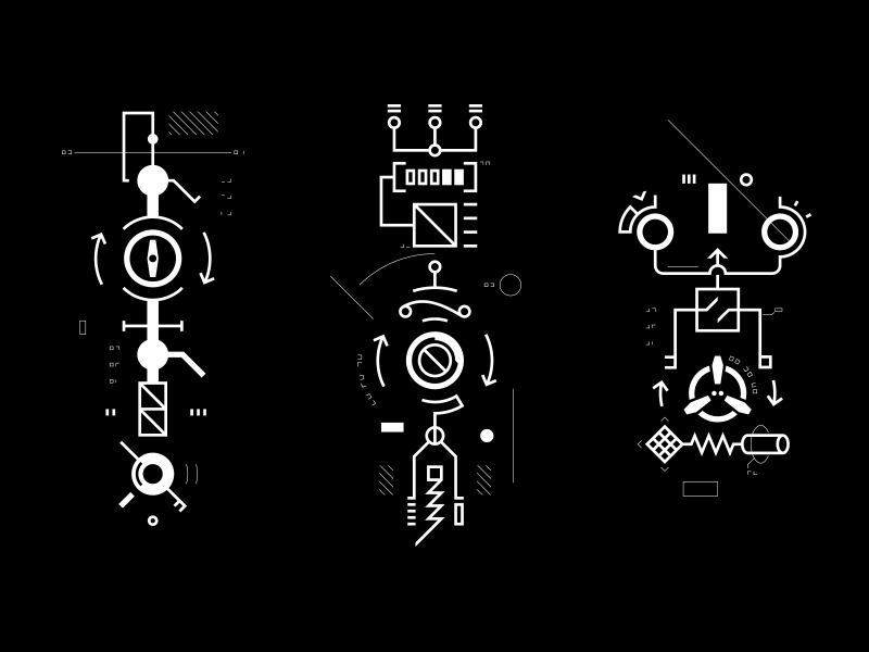 アンテナ / antennas abstract antenna art data graphic grid gui hud module schema sci fi ui