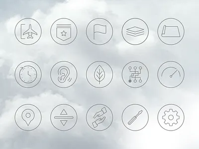 Airline Icon Set airline aviation icon icon design