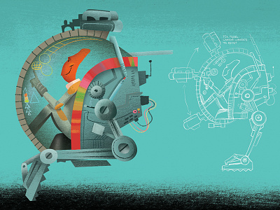 Happy Ions future52 hud illustration spaceship