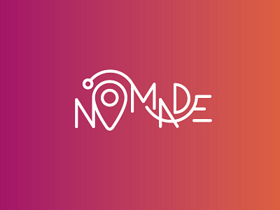 Nômade - Nomad brand design map nomad travel trip wander