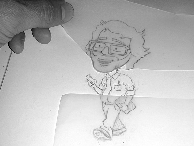 Got a body and legs! character character design illustration personality sketch smile walking