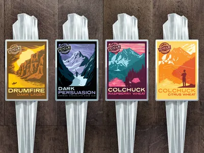 Icicle Brewing Seasonal Tap Handles beer national park seasonal tap handle