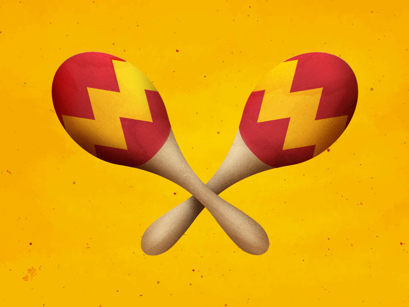 Maracas cinco de mayo illustration maracas texture