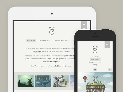 Website redesign css3 html5 illustration portfolio redesign responsive svg website