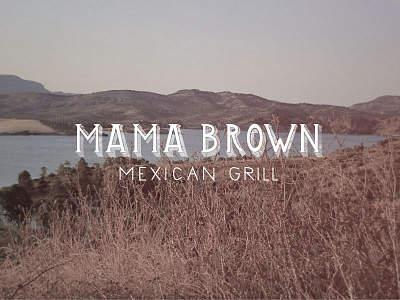 Mamma Brown Logo branding design food hand lettering identity lettering logo design restaurant type typography