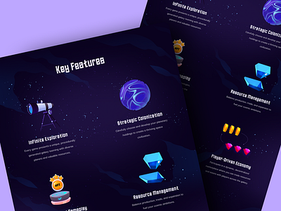 🟣 Cosmic Colonizers - NFT Landing Page Design tokenized assets ui