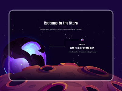 🟣 Cosmic Colonizers - NFT Landing Page Design tokenized assets ui