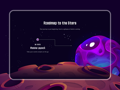 🟣 Cosmic Colonizers - NFT Landing Page Design tokenized assets ui