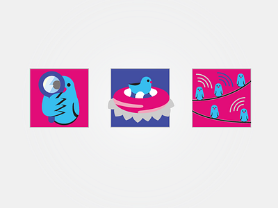 Graduation Chicks birds chirp graduate graduation icon icons illustration nest newsletter student vector
