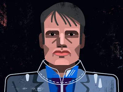 Hannibal 100days alan defibaugh lecter tv vector