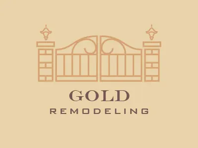 Gold construction logo