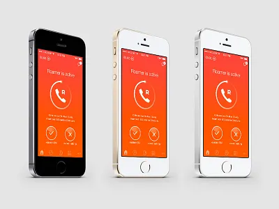 Roamer active screen app gsm iphone mobile orange ui
