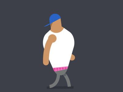 Walk Cycle after effects animated gif illustrator walk