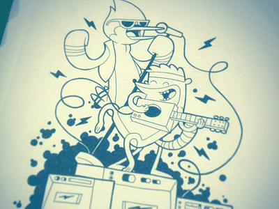 Regular Show Sketch adventure time animation cartoon design flatstock illustration kitchener poster regular show toronto