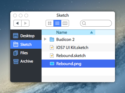 Finder app apple finder flat mac native os sketch ui