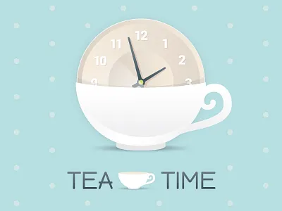 Tea Time App - Coming Soon aqua blue clock cup tea teacup time timer