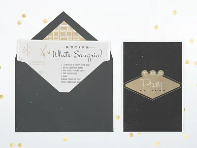 Recipes card century design drink flat list mid mockup party recipe vectors vintage