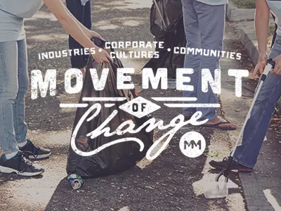 Movement of Change grunge hand drawn handmade illustration movement type typography