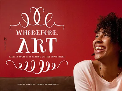 Wherefore, Art editorial feature magazine opener