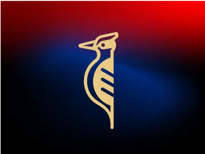 Woodcrafters bird branding icon identity logo mark wood