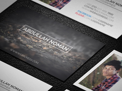 Photographer Business Card Template business card cool italica noman photographer photography print templates