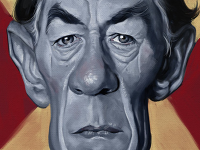 Sir Ian McKellen caricature gandalf ian mckellen magneto sir ian mckellen