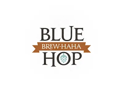 Blue Hop Brewhaha beer beer fest brew festival hops jupiter logo ribbon