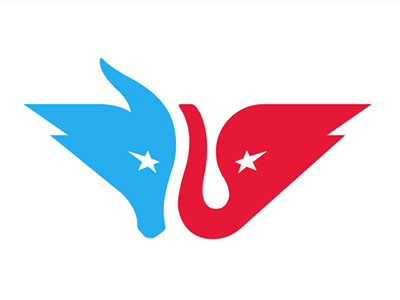 Divided State Outfitters apparel donkey elephant icon logo politics star