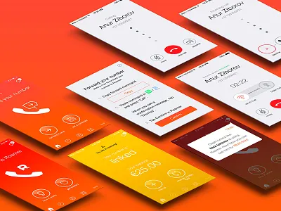 Roamer screens app ios mobile ui