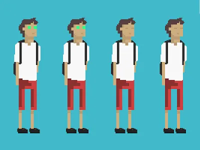 Lucid Hero - Animation Sheet Snippet 2d animation lucid pixel art sprite