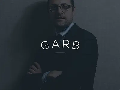 Garb branding classic clothing fashion garb menswear modern simple sleek