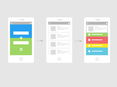 Wireframe app mobile sketch ui ux wireframe