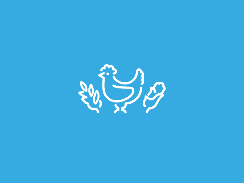 Good Foods Co-op chicken coop corn good food icon logo wheat