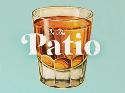 Spring days are best spent advertisement cocktail illustration lettering whiskey