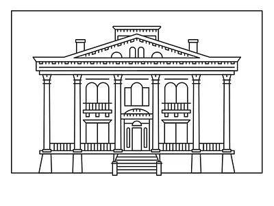 Bellamy Mansion historic home illustration nc wilmington