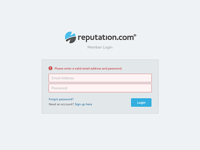 Login for the new Reputation.com