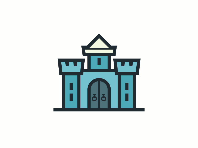 Iconset for a cool client project! banners castle dragons flags helmet heraldry icons knights trumpet worldglobe