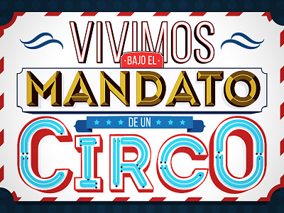 Circus circus sans star ticket type vector venezuela