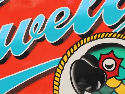 Kyle 3 hand painted painting sign signs tattoo