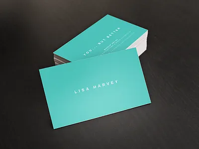 Lisa Harvey Wordmark & Business Card branding graphic design graphics identity lettering logo logotype makeup mark service typography wordmark