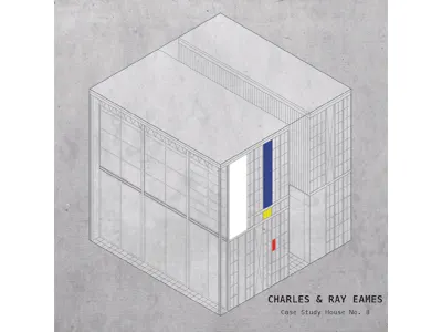 CHARLES & RAY EAMES - Eames House architecture casa charles ray eames cube eams