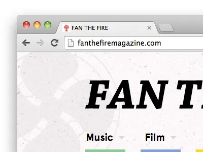FAN THE FIRE site relaunch blog fan the fire relaunch speckle texture