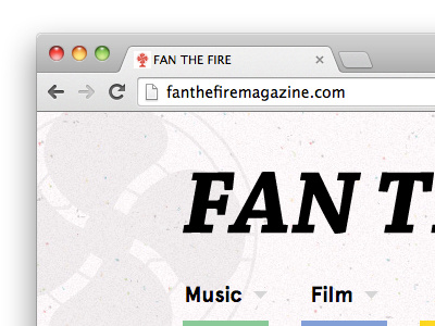 FAN THE FIRE site relaunch blog fan the fire relaunch speckle texture