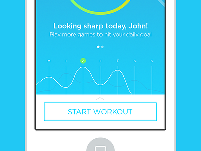 Peak for iPhone brain training clean fitness health ios ios 7 iphone minimal ui ux