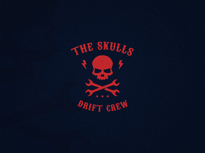 The Skulls - A drift crew logo bouttier crew design drift grunge hub illustrator logo motor pierre skulls vector